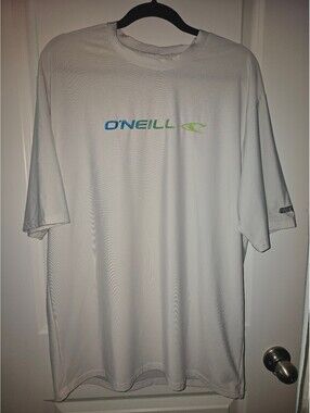 O'Neill White UV Protection Rash Guard Shirt 2XL Slim Fit
